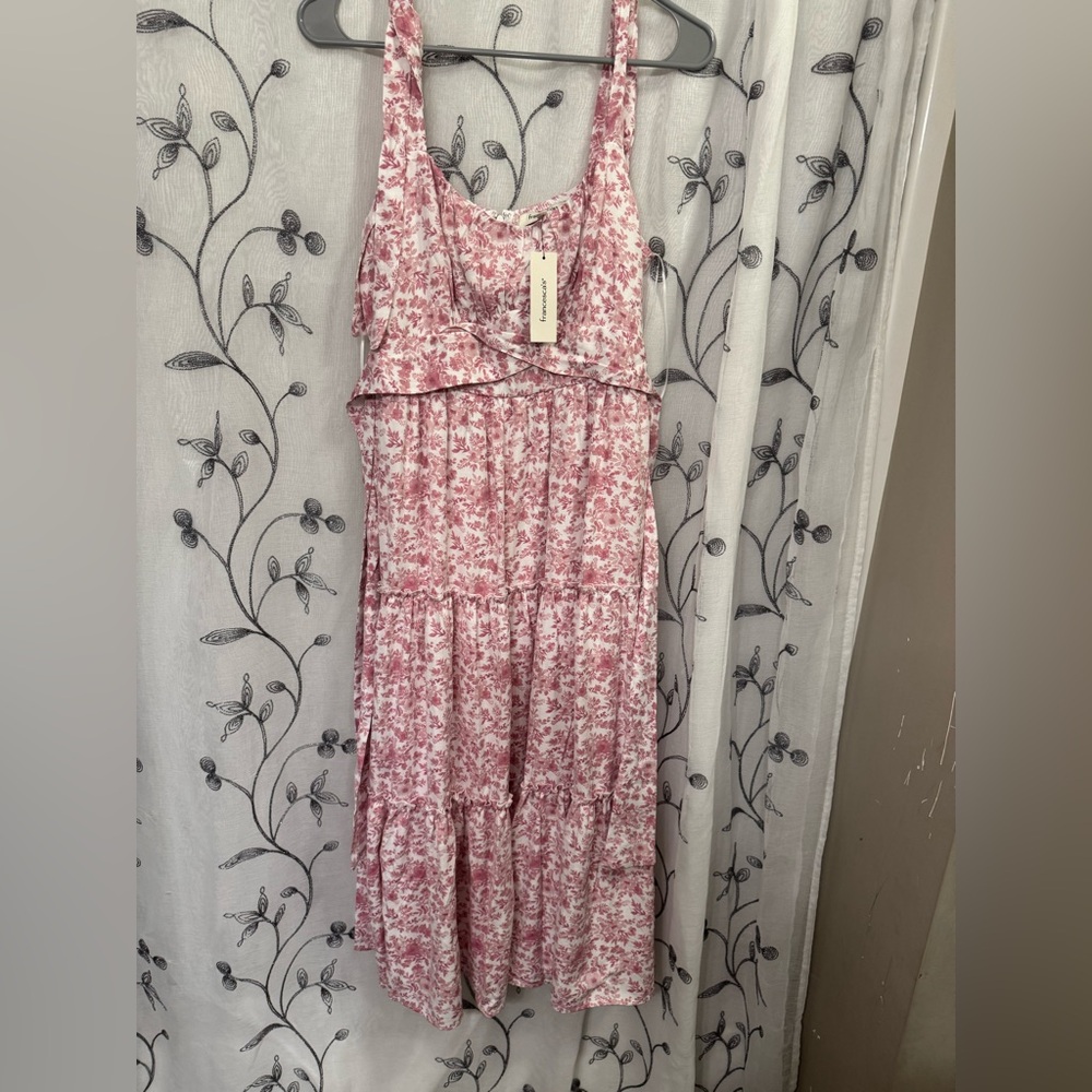 Meg Floral Tiered Midi Dress